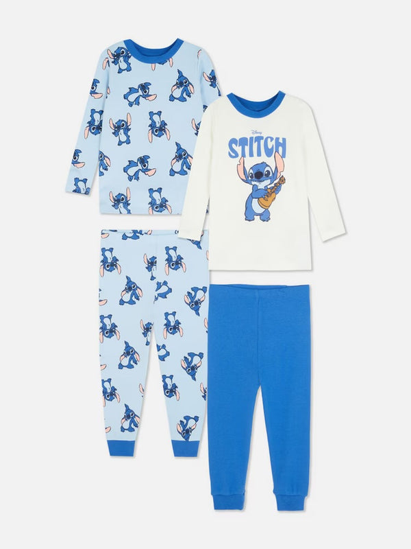 Disney stitch 2 pk cotton pyjama