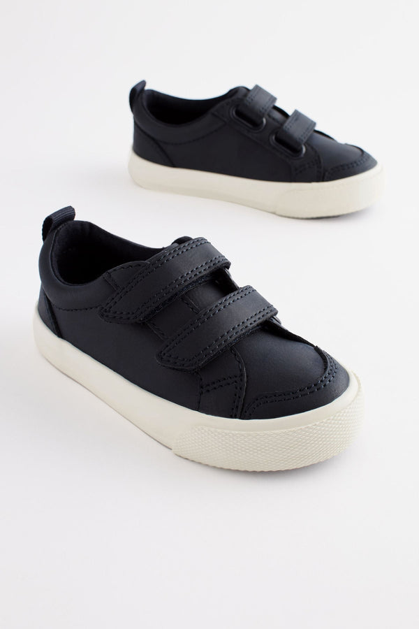 Navy Blue Two Strap Touch Fastening Trainers