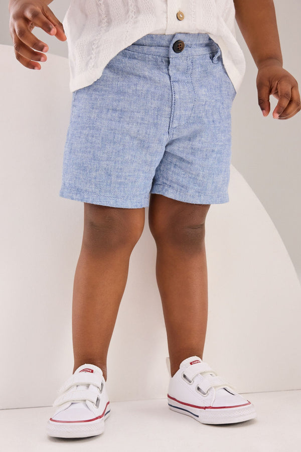 Chambray Blue Chino Shorts (3mths-7yrs)