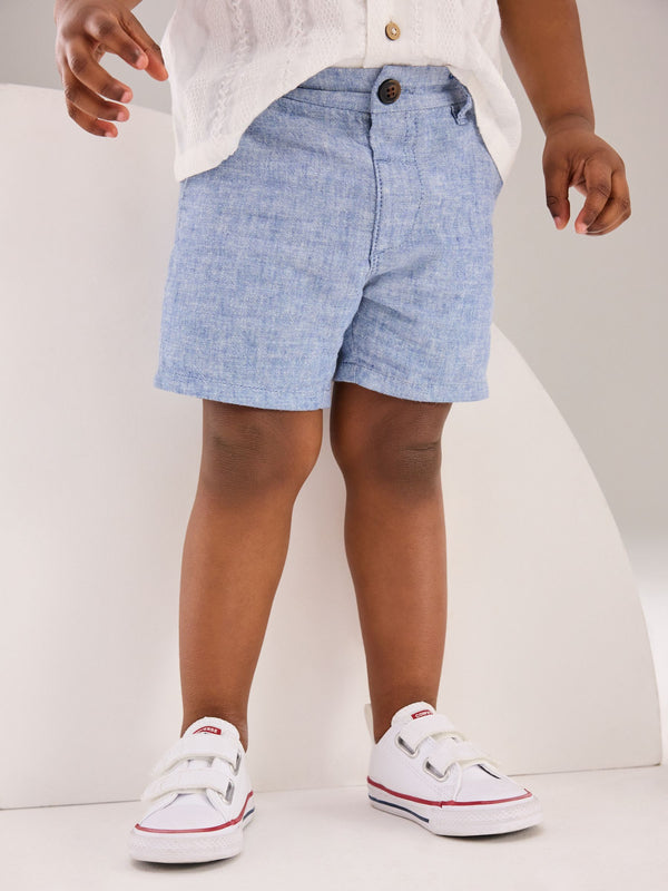 Chambray Blue Chinos Shorts (3mths-7yrs)