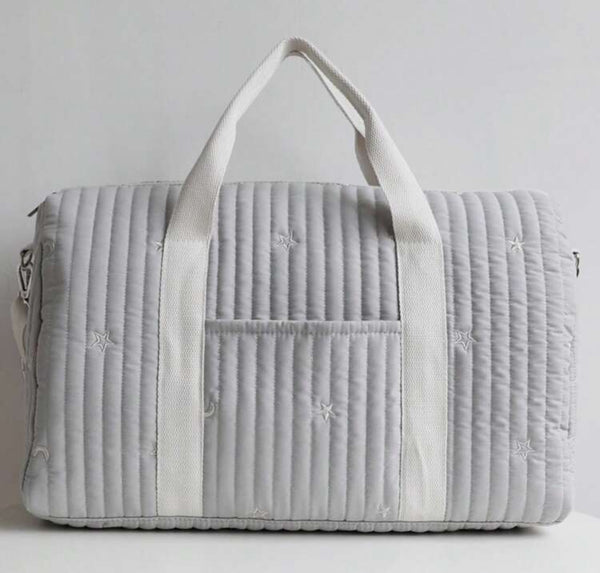 Grey stars diaper bag