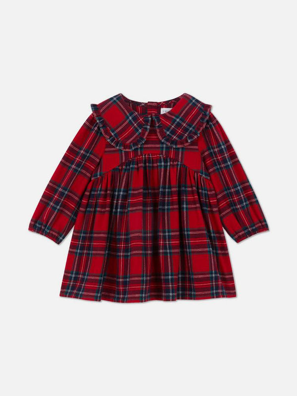 Primark Christmas Check Collared Dress