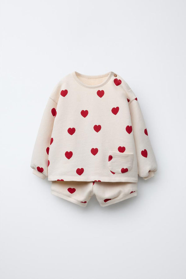 Zara hearts short set