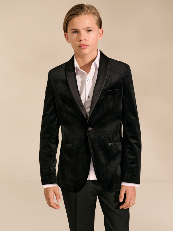 Black Velvet Blazer (3-16yrs)