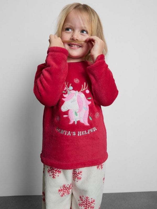 Primark Christmas Unicorn Fleece Pyjamas
