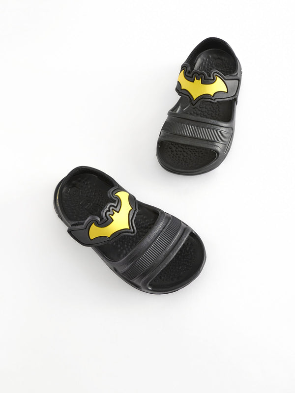 Black Batman Pool Sliders