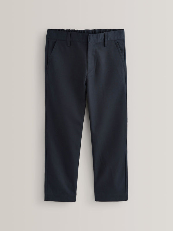 Navy Plus Waist Regular Leg School Trousers (3-17yrs)