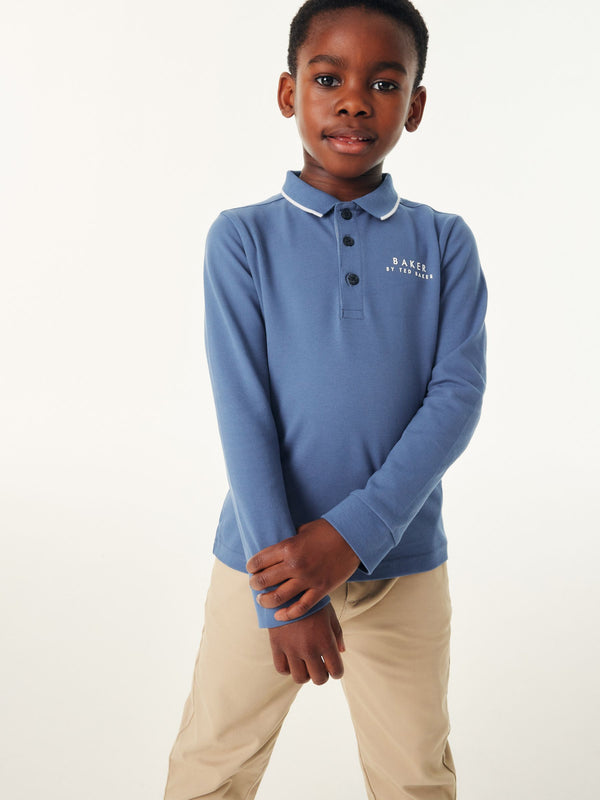 Baker by Ted Baker Long Sleeve Polo Shirt
