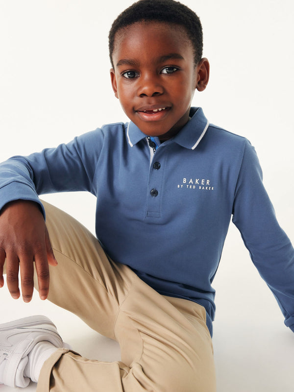 Baker by Ted Baker Long Sleeve Polo Shirt