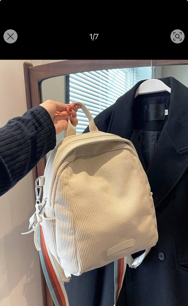Ribbed backpack (customization available)