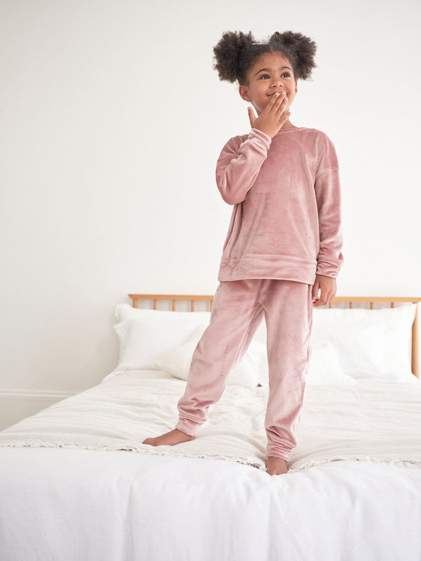 Pink Velour Lounge Set (3-16yrs)