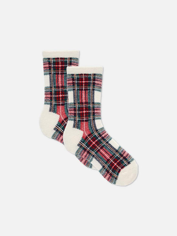 Primark 2pk Women's Check Family Christmas Cosy Socks