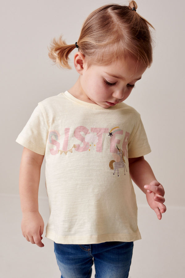 Ecru Sister 100% Cotton T-Shirt (3mths-7yrs)