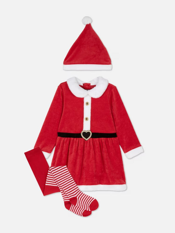 Christmas santa 3 piece dress