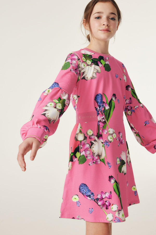 Hot Pink Baker by Ted Baker Floral Sweat Dress