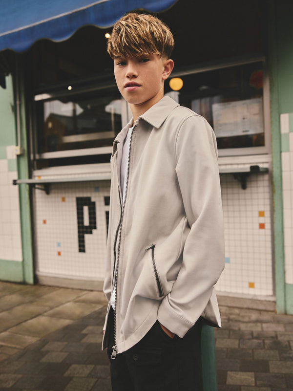 Neutral Smart Zip Through Shacket (3-16yrs)