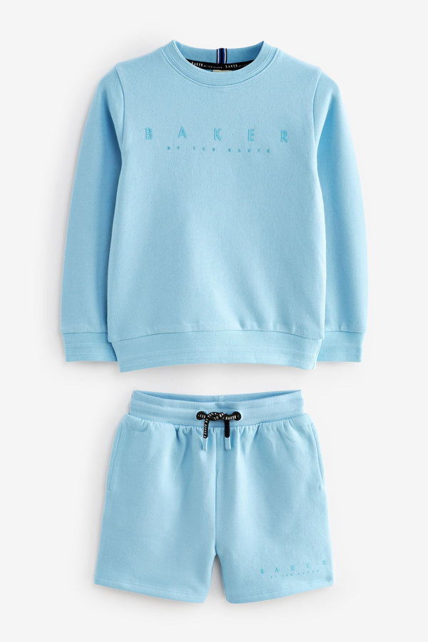 Baker by Ted Baker 100% Cotton Sweatshirt and Shorts Set