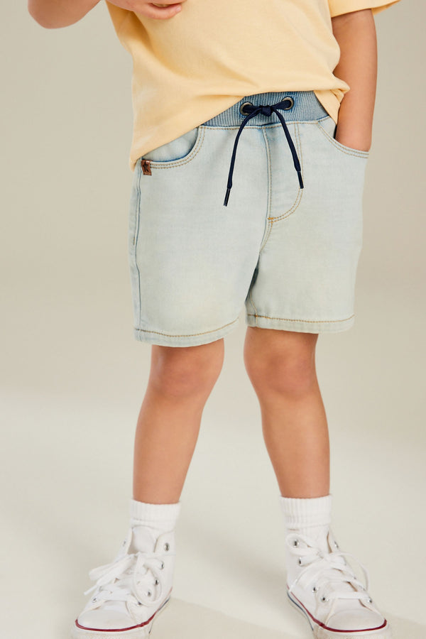 Bleach Jersey Denim Pull-On Shorts (3mths-7yrs)