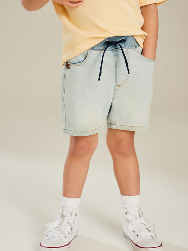 Bleach Jersey Denim Pull-On Shorts (3mths-7yrs)