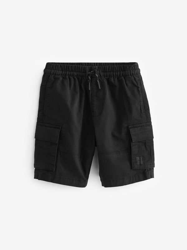 Black Single Cargo Shorts (3-16yrs)