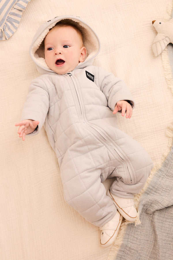 Baker by Ted Baker Grey Quilted Snuggle Suit