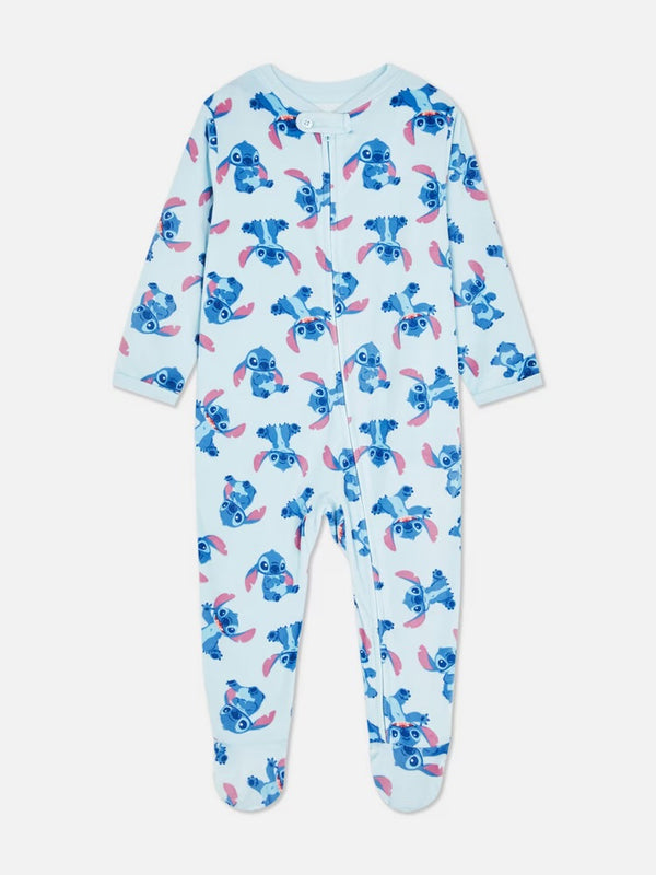 Disney stitch velour sleepsuit