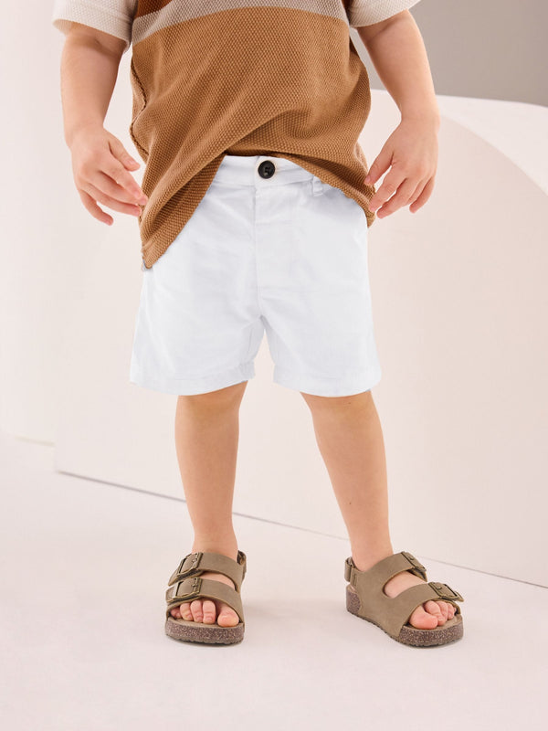 White Chinos Shorts (3mths-7yrs)