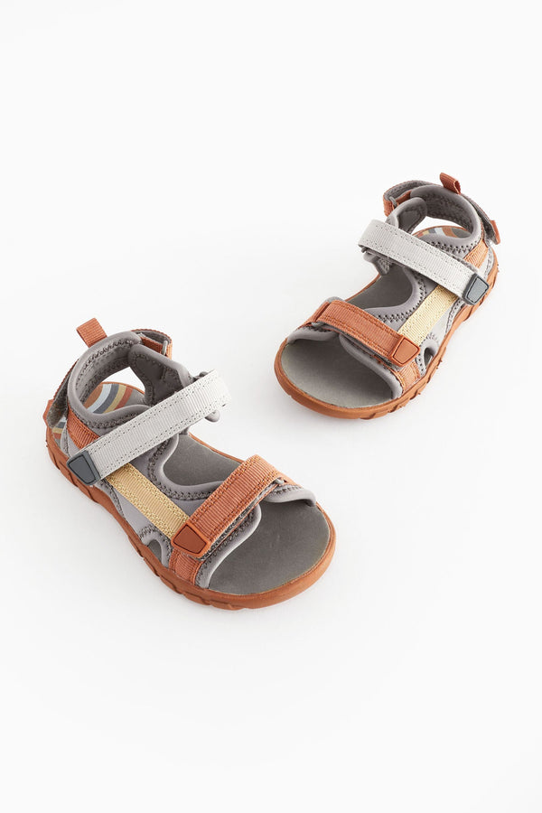 Neutral Mineral Standard Fit (F) Lightweight Touch Fastening Adjustable Strap Trekker Sandals