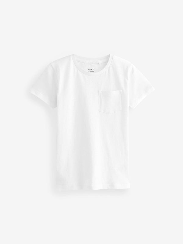 White Short Sleeve Plain T-Shirt (3mths-7yrs)