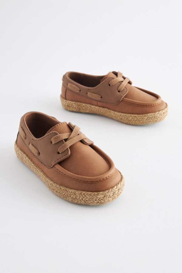 Tan Brown Boat Shoes