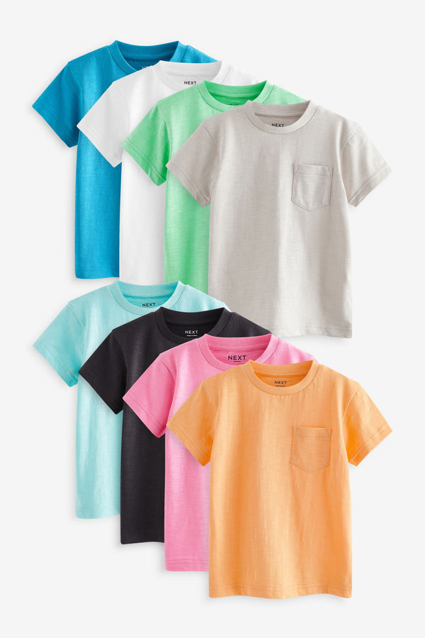 Multi Short Sleeve T-Shirts 8 Pack (3mths-7yrs)