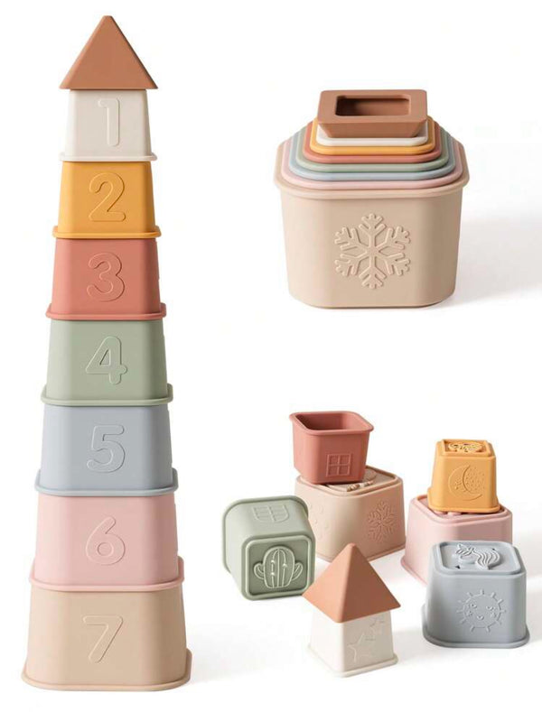 Silicone stacking cups