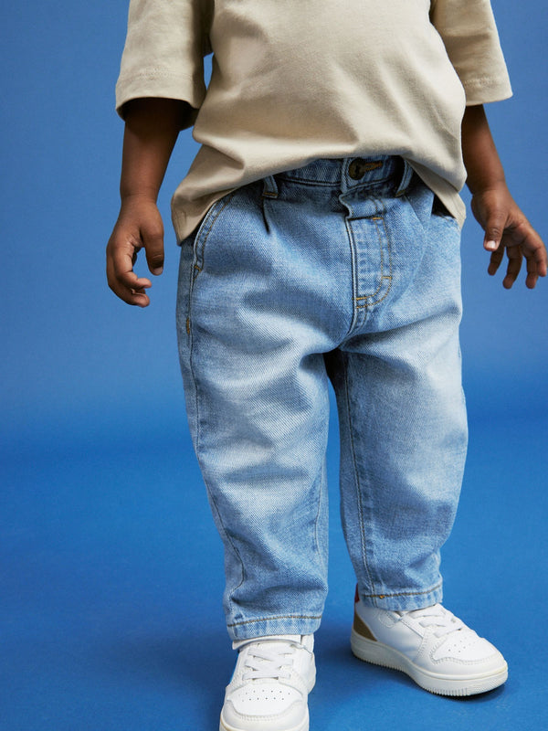 Light Blue Denim Pleat Front Jeans (3mths-7yrs)