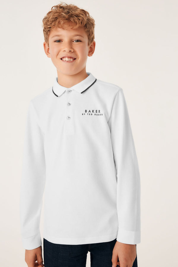 Baker by Ted Baker Long Sleeve Polo Shirt