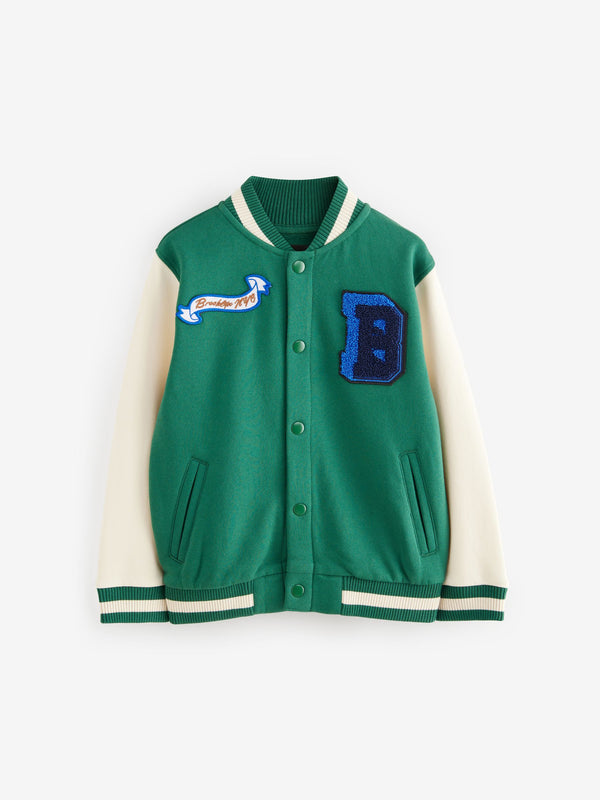 Green Varsity Bomber Jacket (3-16yrs)