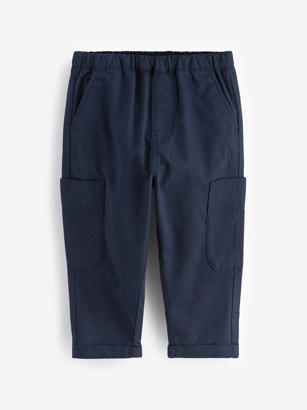 Navy Side Pocket Pull On Trousers (3mths-7yrs)