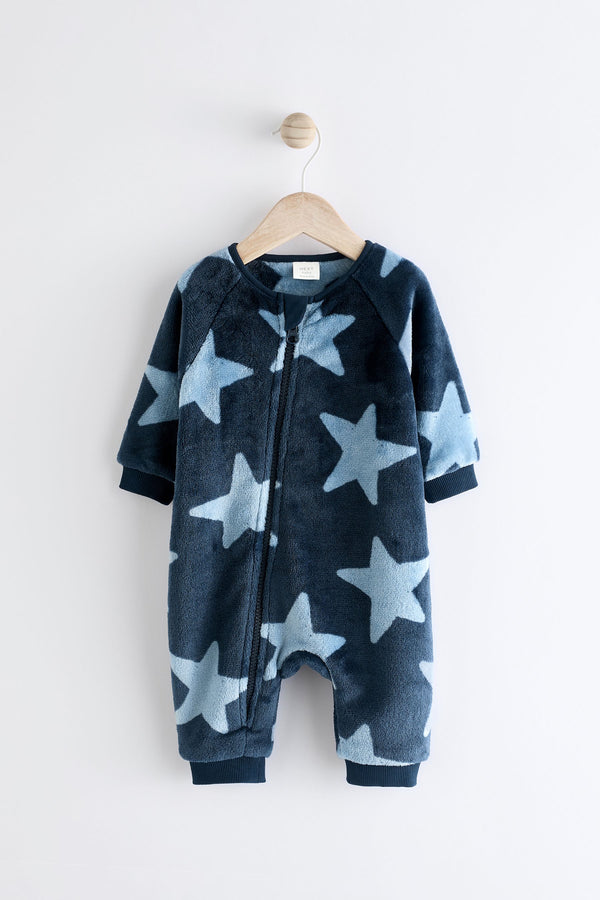 Blue Star Fleece Sleepsuit