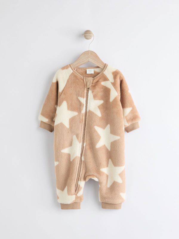 Star Fleece Baby Footless Sleepsuit(immediate)