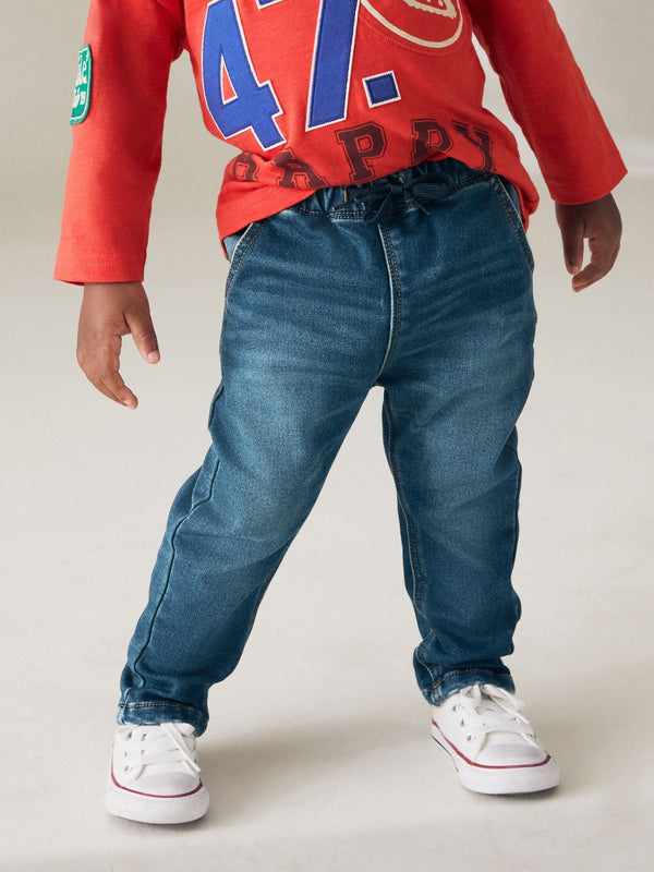 Vintage Wash Super Soft Pull-On Jeans With Stretch (3mths-7yrs)