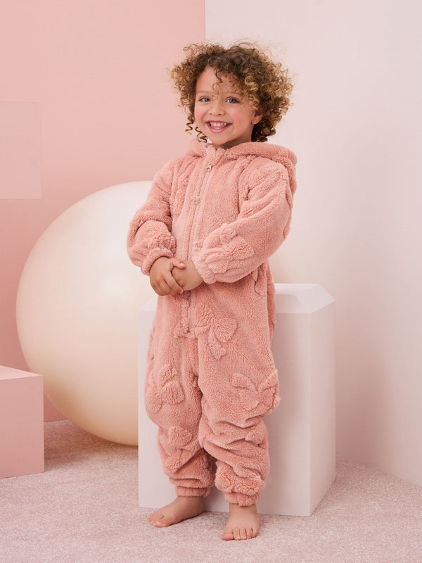 Pink Bow Fleece All-In-One (1.5-16yrs)