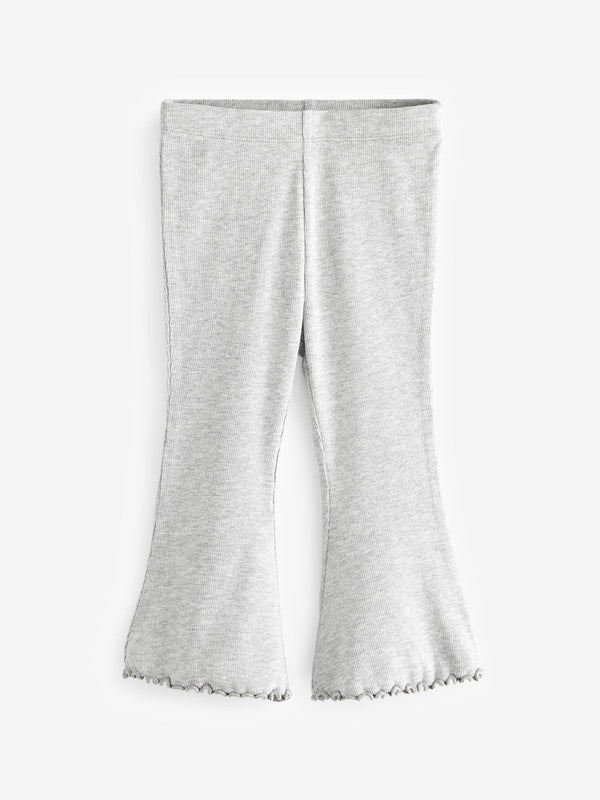 Grey Rib Flare Leggings (3mths-7yrs)