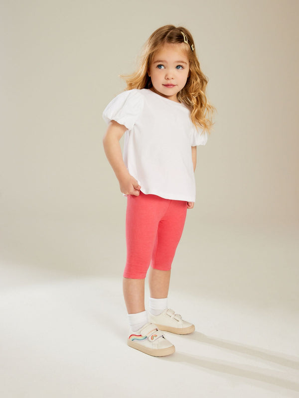 Bright Pink Cropped Leggings (3mths-7yrs)