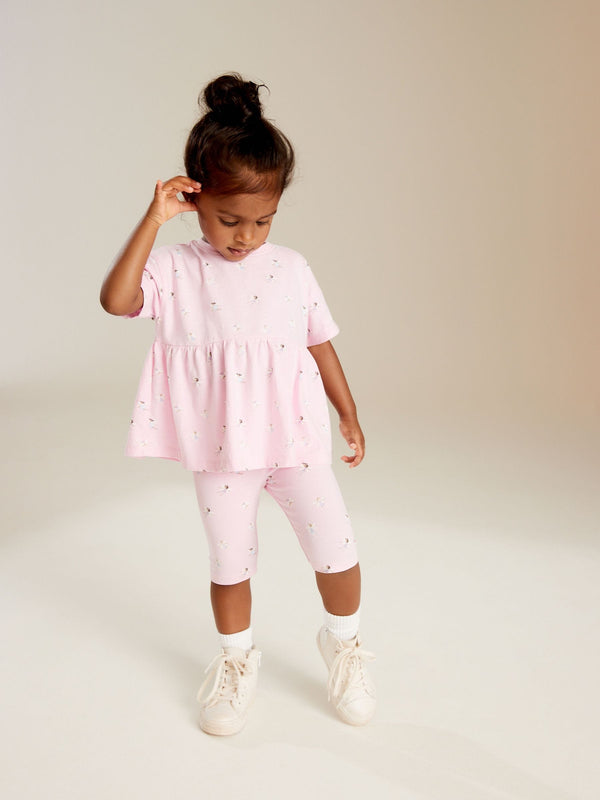Pink Fairy Cropped Leggings (3mths-7yrs)