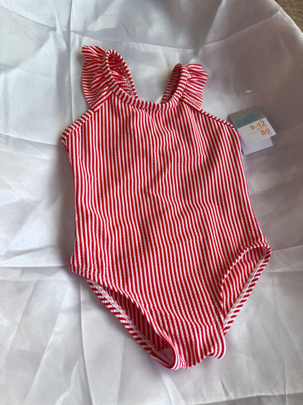 Red stripe swimsuit immediate