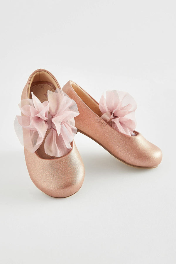 Pink Mary Jane Bridesmaid Bow Occasion Shoes