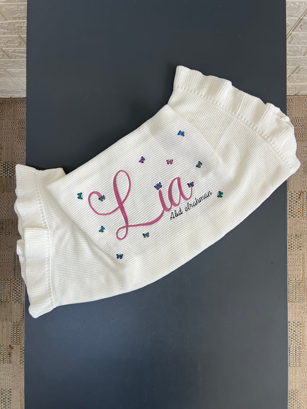 Customized butterfly blanket