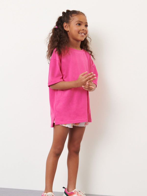 Magenta Pink Oversized T-Shirt (3-16yrs)