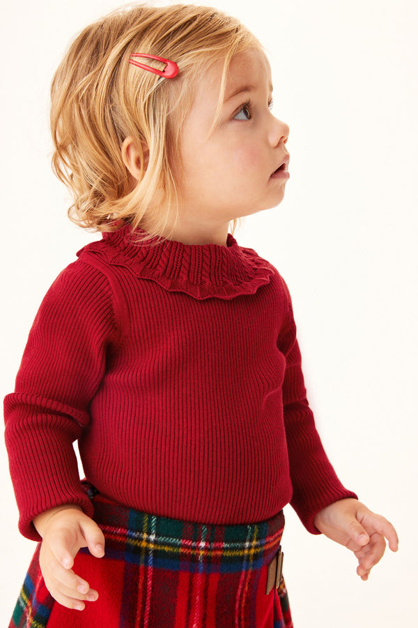 Copy of Frill Collar Red Jumper