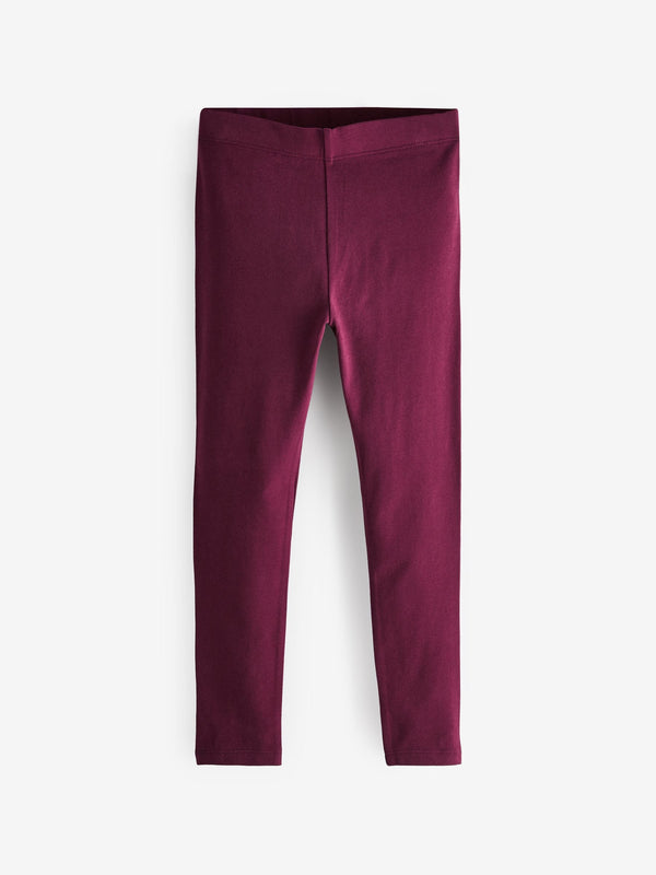 Burgundy Red Regular Fit Leggings (3-16yrs)