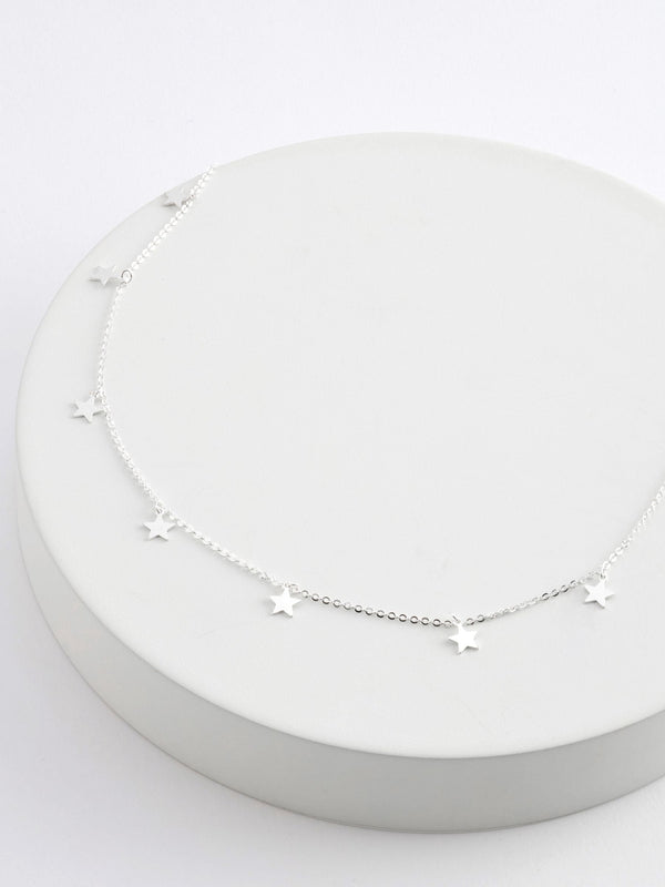 Silver Sterling Star Necklace